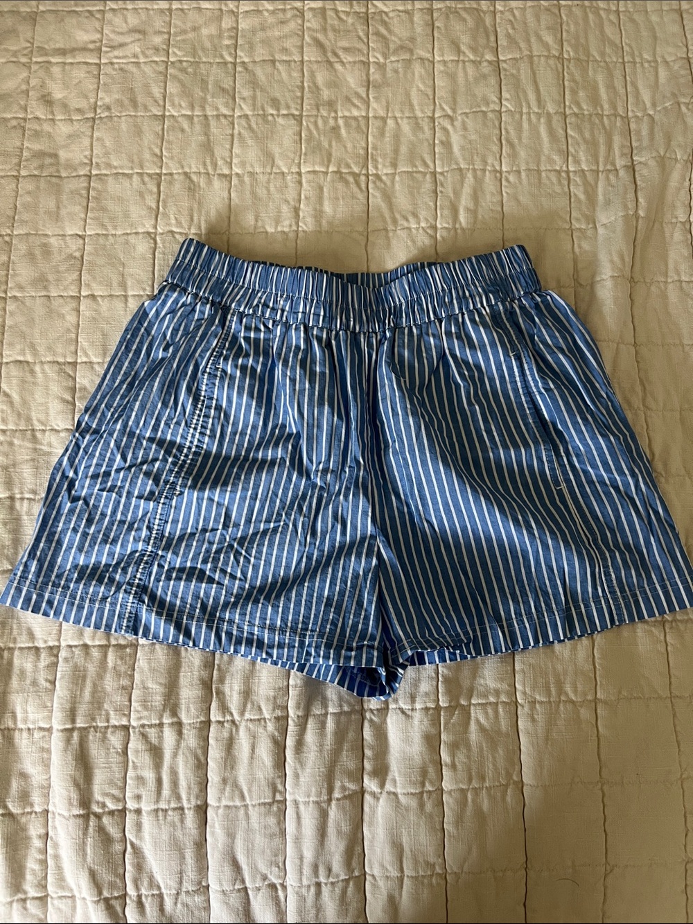Rachel Zoe Blue Striped Women's Pull-On Shorts